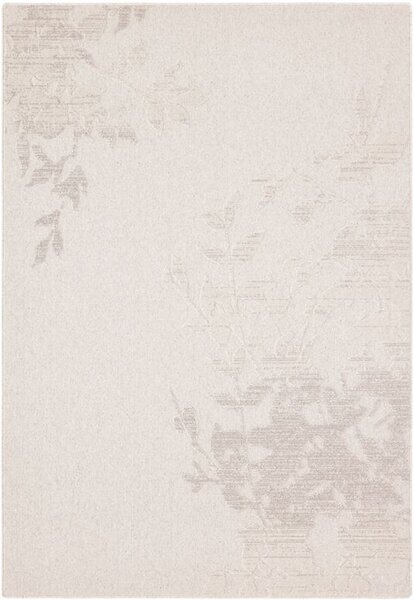 Kusový koberec vlněný Agnella Noble Riva Rostliny světle šedý Rozměr: 160x230 cm