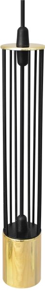 LED Lustr na lanku BARS 1xGU10/4,8W/230V černá/zlatá