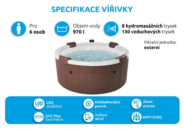Mspa | Vířivý bazén MSPA Rova F-RO066W | 11400309