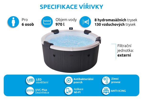 Mspa | Vířivý bazén MSPA Denver F-DE066W | 11400308