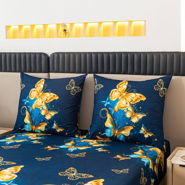 Povlečení z mikrovlákna ROYAL BUTTERFLY modré Rozměr povlečení: 70 x 80 cm | 140 x 200 cm