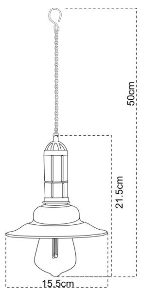 Globo 33255 - Solární lustr na řetězu LED/0,06W/1,2V IP44