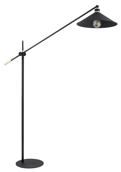 Argon 4732 - Stojací lampa NASHVILLE 1xE27/15W/230V černá