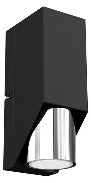 Nástěnné svítidlo WALL 1xGU10/8W/230V černá/lesklý chrom