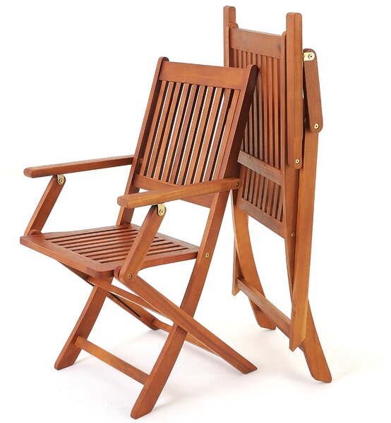 Casaria Zahradní židle z akáciového dřeva 2 ks 107036
