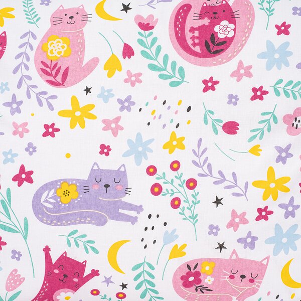 4Home Dětské bavlněné povlečení Playful Paws, 140 x 200 cm, 70 x 90 cm