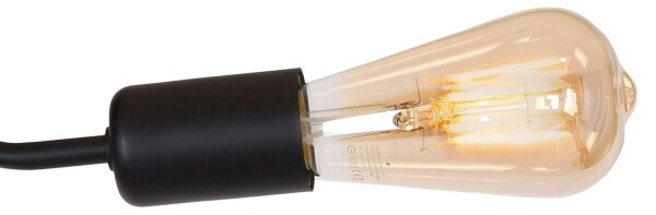 Přisazený lustr BRENDA 3xE27/60W/230V černá