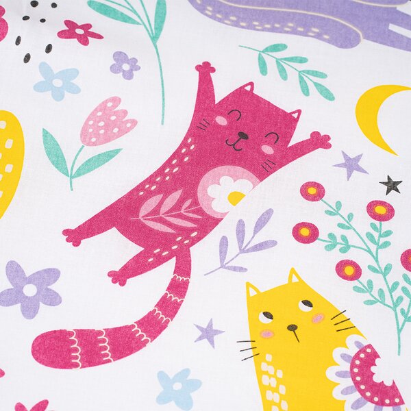 4Home Dětské bavlněné povlečení Playful Paws, 140 x 200 cm, 70 x 90 cm