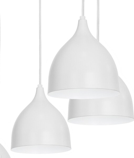 Lustr na lanku NOAK 5xE27/15W/230V šedá