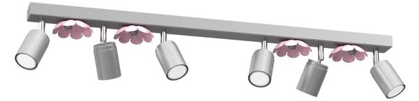 Bodové svítidlo FLOWER 6xGU10/8W/230V matný chrom