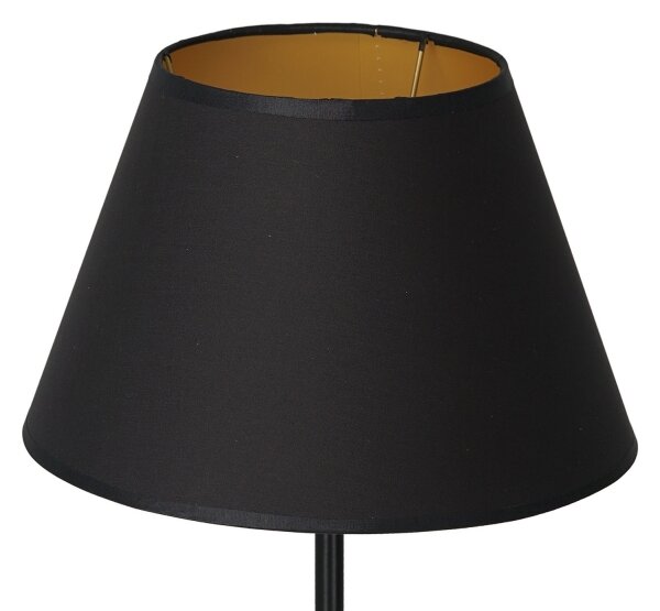 Stolní lampa ARDEN 1xE27/60W/230V pr. 30 cm černá/zlatá