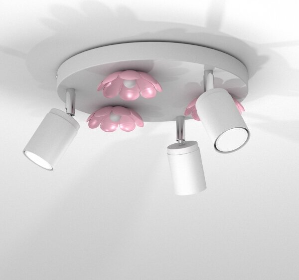 Bodové svítidlo FLOWER 3xGU10/8W/230V bílá