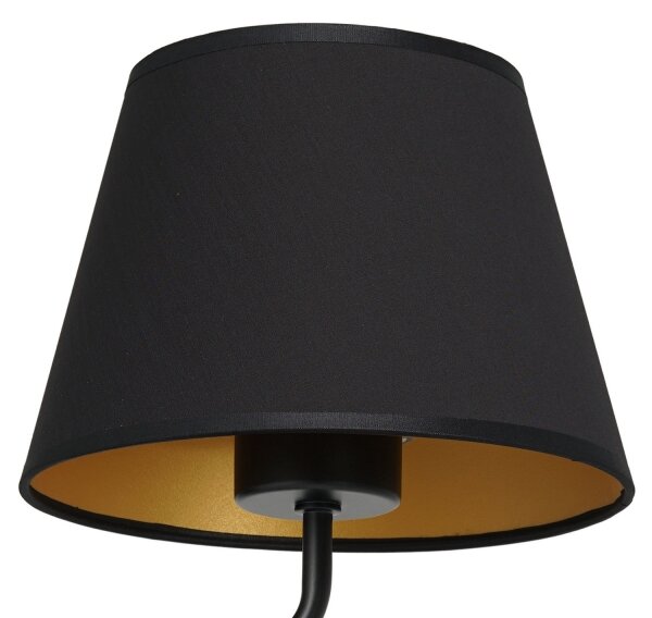 Nástěnná lampa ARDEN 1xE27/60W/230V černá/zlatá