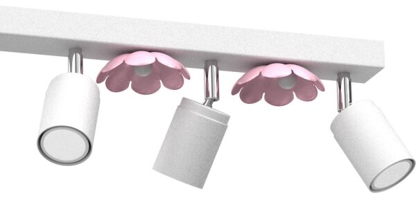 Bodové svítidlo FLOWER 6xGU10/8W/230V bílá