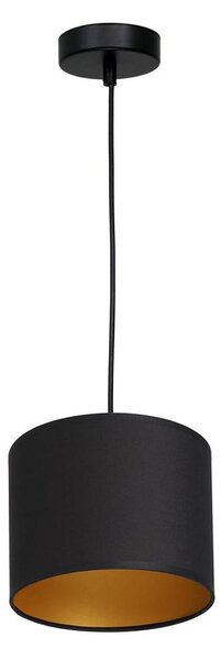 Lustr na lanku ARDEN 1xE27/60W/230V pr. 18 cm černá/zlatá