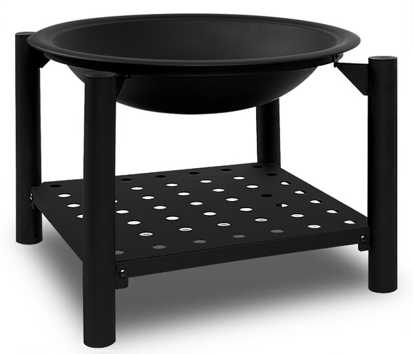Deuba Ohniště Oval Ø55 cm s úložným prostorem