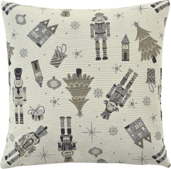 Vánoční povlak na polštář HOMBRE 50 × 50 cm taupe/grey – Sander
