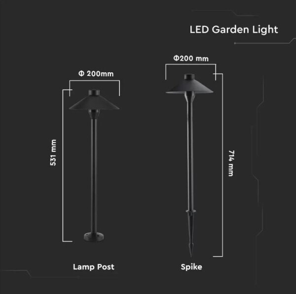 LED Venkovní lampa GARDEN LED/7W/230V 3000K IP65