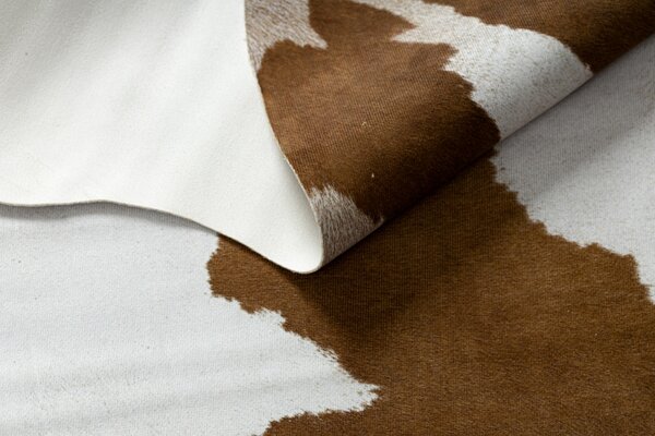 Makro Abra Koberec imitace zvířecí kůže G5069-2 bílý hnědý Rozměr: 100x150 cm