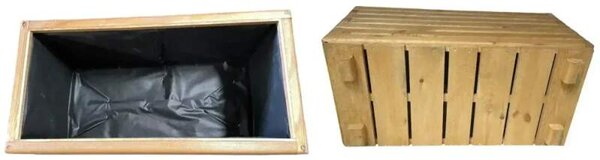 Dřevěný zahradní květináč AKSAMIT, teak, 800X400X400 (Krásné zpracování)