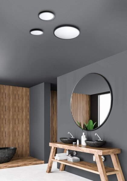 Azzardo AZ4256 - LED Stropní svítidlo MALTA LED/48W/230V pr. 60 cm 4000K černá