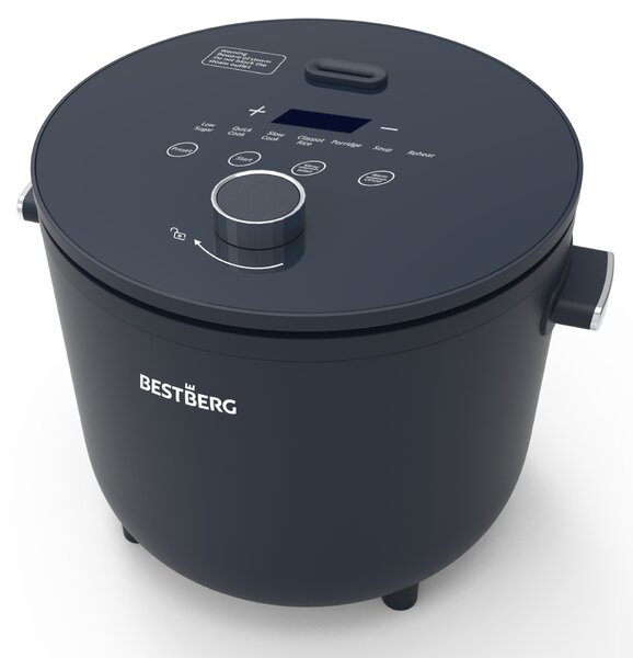 Nízkosacharidový rýžovar BestBerg BBRC-100 / 2 l / 400 W / černá
