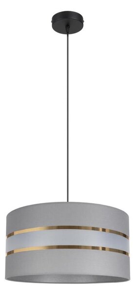 Lustr na lanku CORAL 1xE27/60W/230V pr. 40 cm šedá