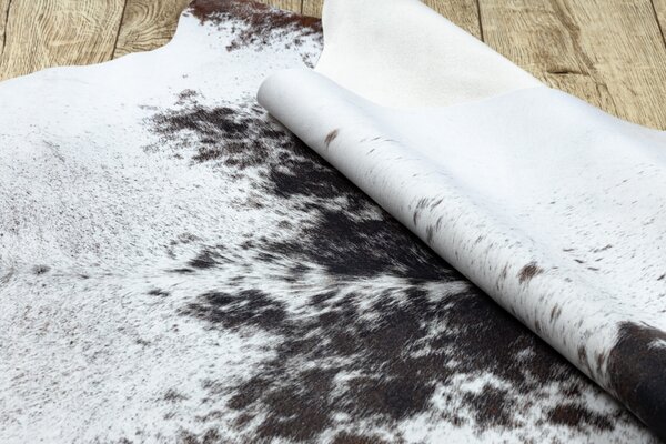 Makro Abra Koberec imitace zvířecí kůže G5074-1 bílý hnědý Rozměr: 100x150 cm