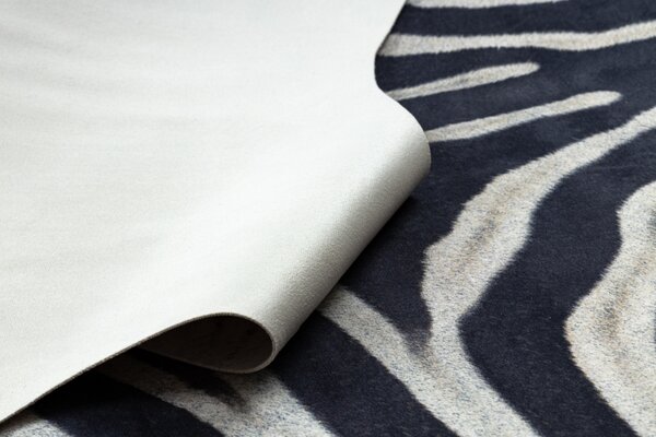 Makro Abra Koberec imitace zvířecí kůže Zebra G5128-1 černý bílý Rozměr: 100x150 cm
