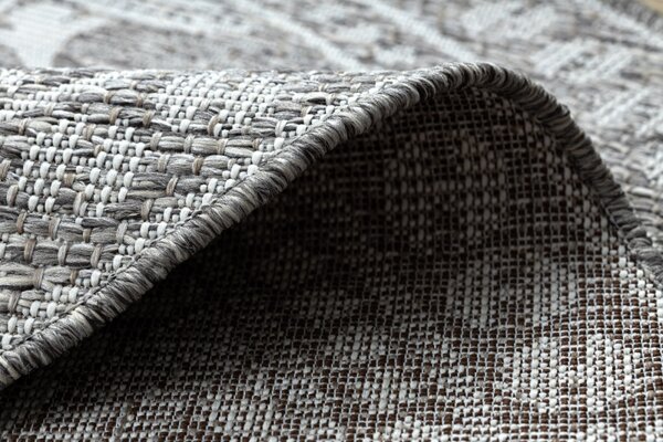 Balta Kulatý koberec SISAL LOFT 21193 šedý / stříbrný / slonová kost Rozměr: průměr 160 cm