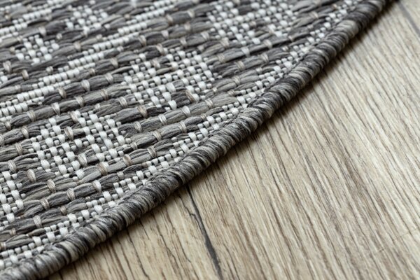 Balta Kulatý koberec SISAL LOFT 21193 šedý / stříbrný / slonová kost Rozměr: průměr 160 cm