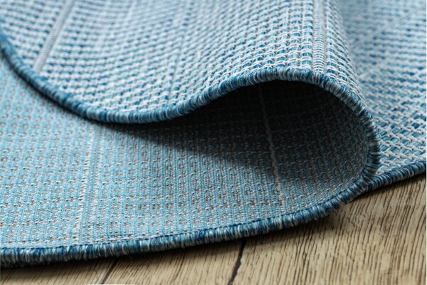 Balta Kulatý koberec SISAL LOFT 21198 modrý / stříbrný / slonová kost Rozměr: průměr 120 cm