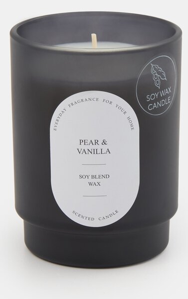 Sinsay - Vonná sójová svíčka Pear & Vanilla - černá