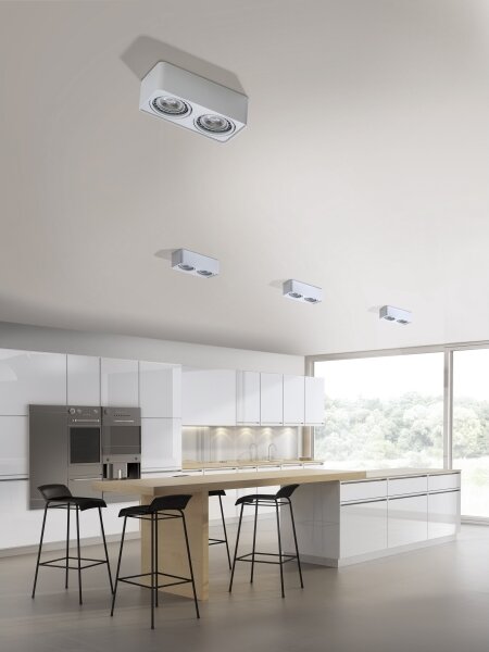 Azzardo AZ4132 - Bodové svítidlo PAOLA 2xGU10-ES111/16W/230V bílá