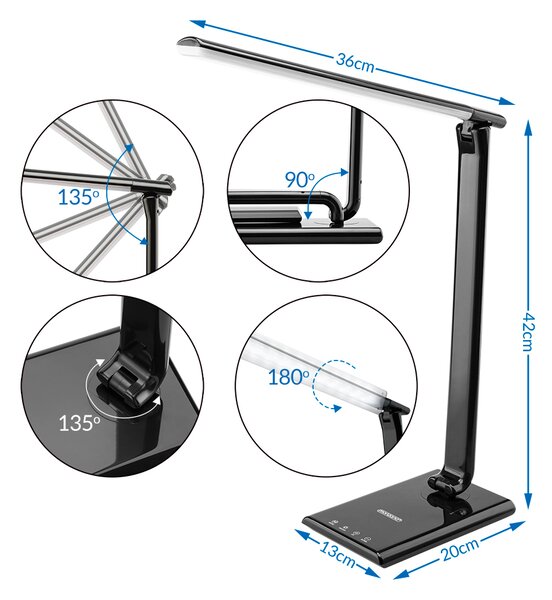 Stolní LED lampa s USB portem 107704