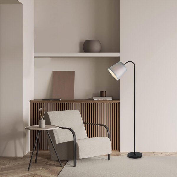 Rabalux 6639 - Stojací lampa GODRIC 1xE27/25W/230V šedá