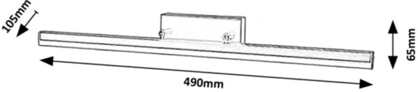 Rabalux 2166 - LED Koupelnové osvětlení zrcadla EVAN LED/12W/230V 49 cm IP44