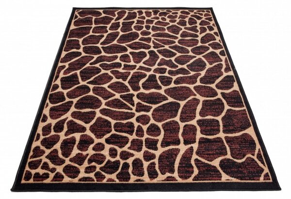 Makro Abra Kusový koberec ATLAS J312B hnědý černý Rozměr: 70x130 cm