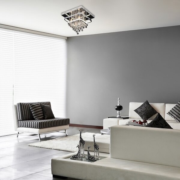 Rabalux 2239 - Křišťálový přisazený lustr PALLAS LED/36W/230V + 4xE14/40W