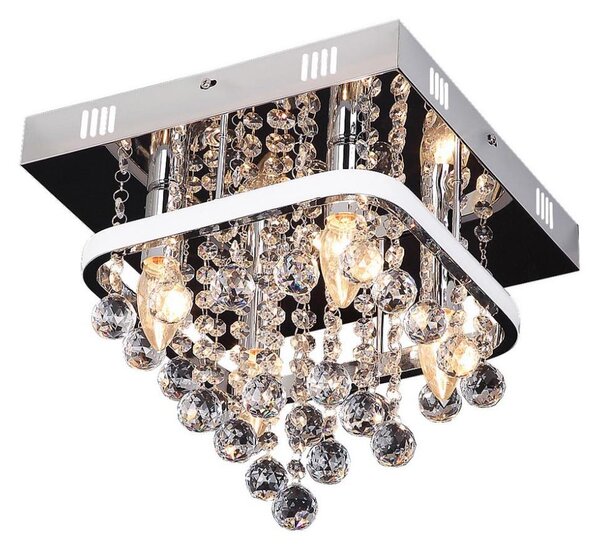 Rabalux 2238 - Křišťálový přisazený lustr PALLAS LED/23W/230V + 4xE14/40W