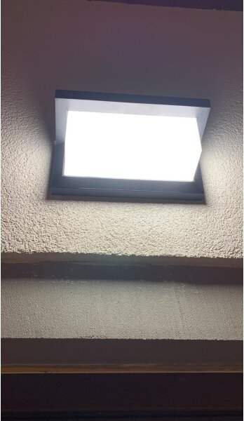 LED Venkovní nástěnné svítidlo LED/12W/230V IP54 černá