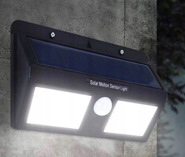 LED Solární nástěnné svítidlo se senzorem LED/1,2W/3,7V 1200 mAh IP44