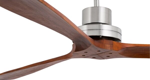 FARO 33508DC - Stropní ventilátor MINI LANTAU chrom/hnědá pr. 108 cm + DO