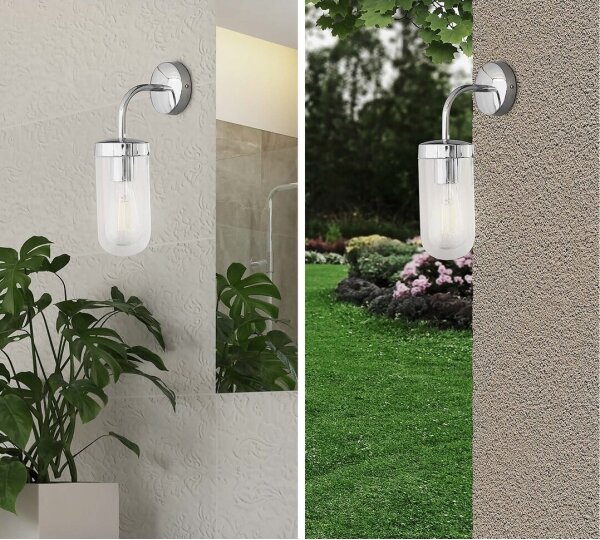 Rabalux 3310 - Koupelnové nástěnné svítidlo YAGO 1xE27/60W/230V IP44 černá