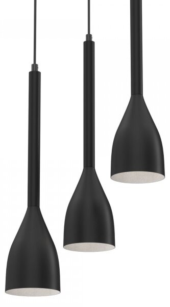 Lustr na lanku ISTAPPAR 3xE27/60W/230V černá