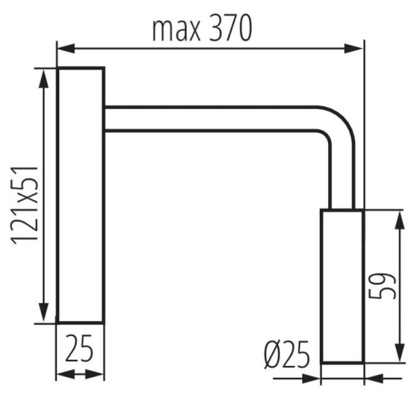 Kanlux 32522 - LED Flexibilní lampička TONIL LED/2,7W/230V černá