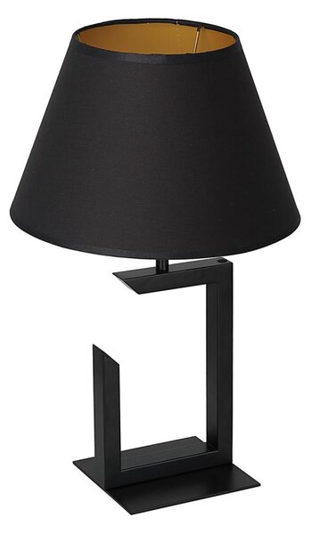 Stolní lampa 1xE27/60W/230V 45 cm černá/zlatá