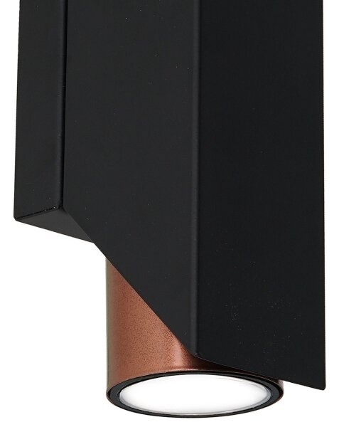 Nástěnné svítidlo WALL 2xGU10/8W/230V černá/měděná