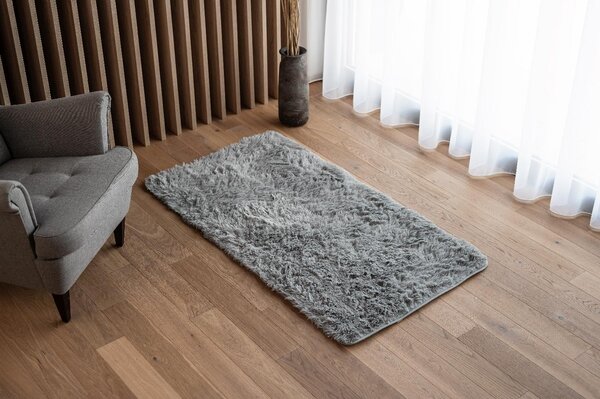 TAPISO Plyšový koberec BEST - SVĚTLE ŠEDÝ Rozměr koberce: 160x230 cm