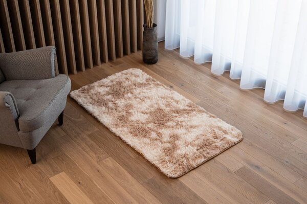 Plyšový koberec Home - tmavě béžový